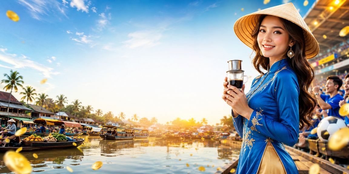 Người dùng tại Cần Thơ nạp tiền VND qua điện thoại trong quán cà phê buổi sáng