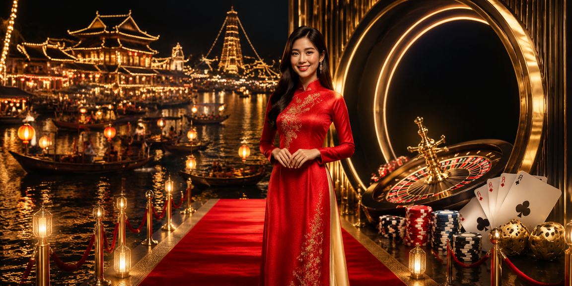 Người phụ nữ mặc áo dài tại Nha Trang tham gia cược thể thao và theo dõi sự kiện trực tuyến